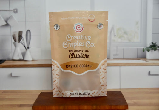 Toasted Coconut Crispie Mix Clusters