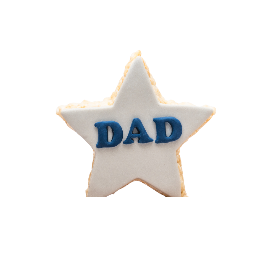 Dad Star Rice Crispie Treat