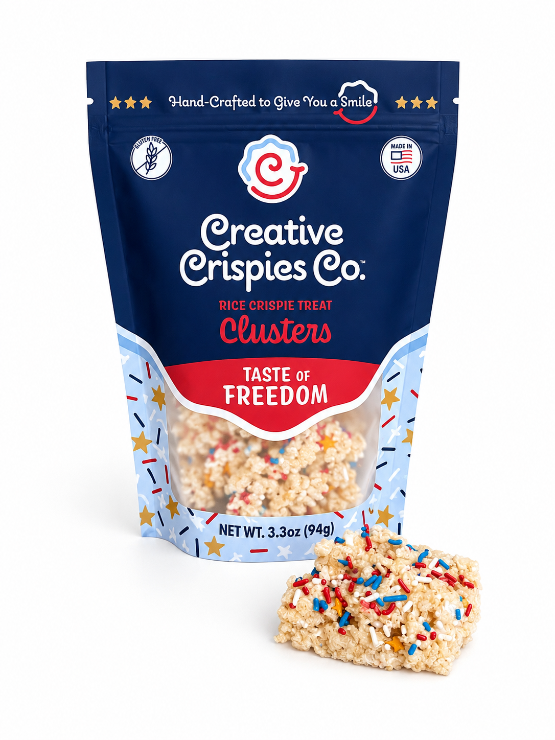 Crispie Clusters - USA Taste of Freedom Sprinkles 3.3oz