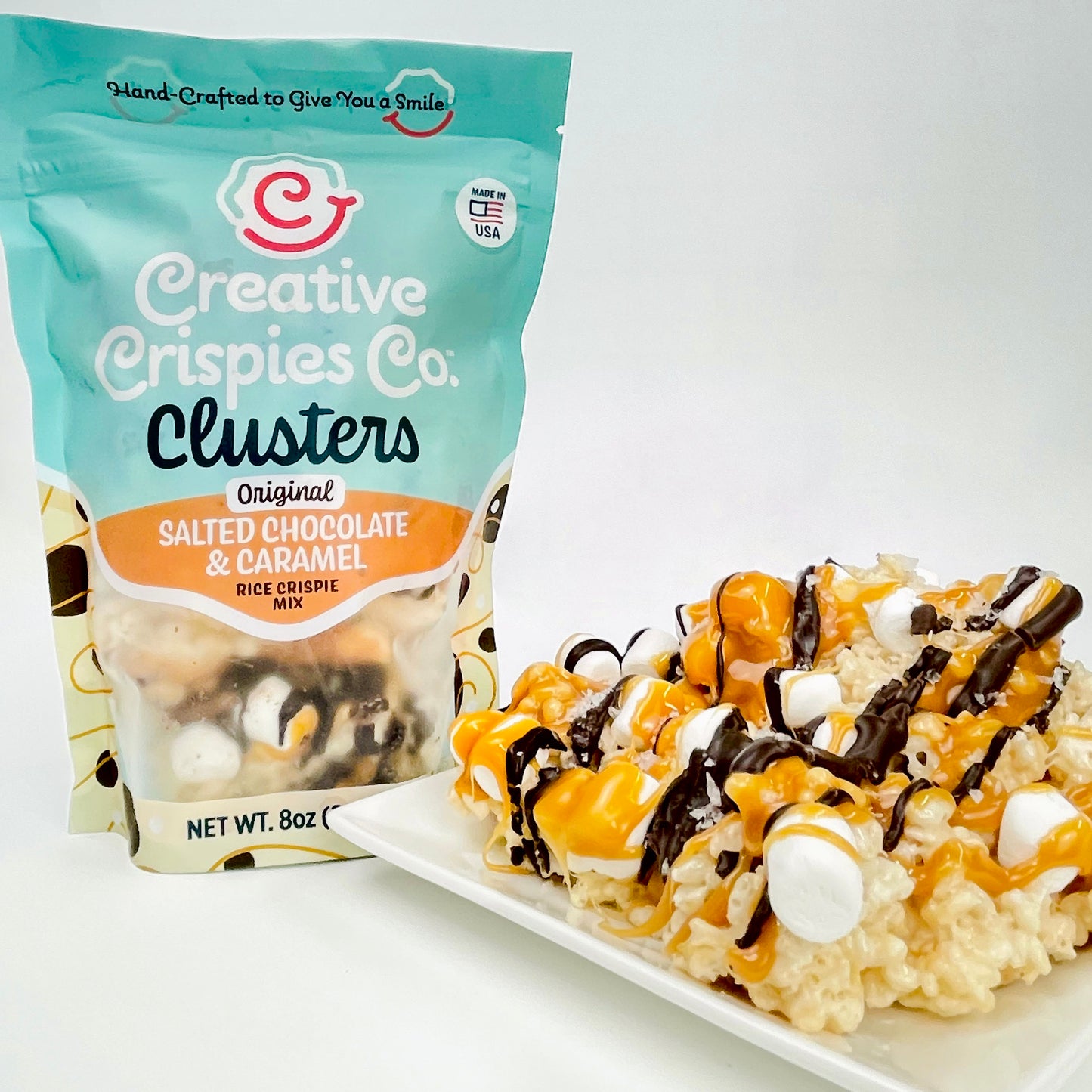 Original Dark Chocolate, Caramel & Sea Salt Crispie Mix Clusters
