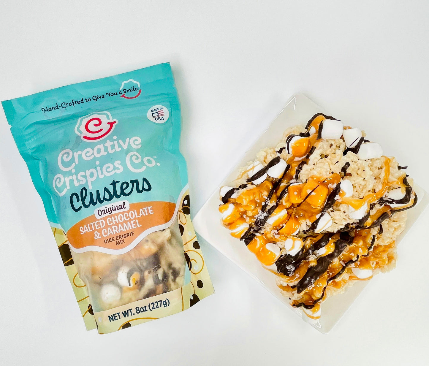 Original Dark Chocolate, Caramel & Sea Salt Crispie Mix Clusters
