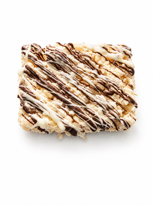 Mini Drizzled - Dark & White Chocolate Rice Crispie Treats