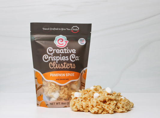 Pumpkin Spice Crispie Mix Clusters
