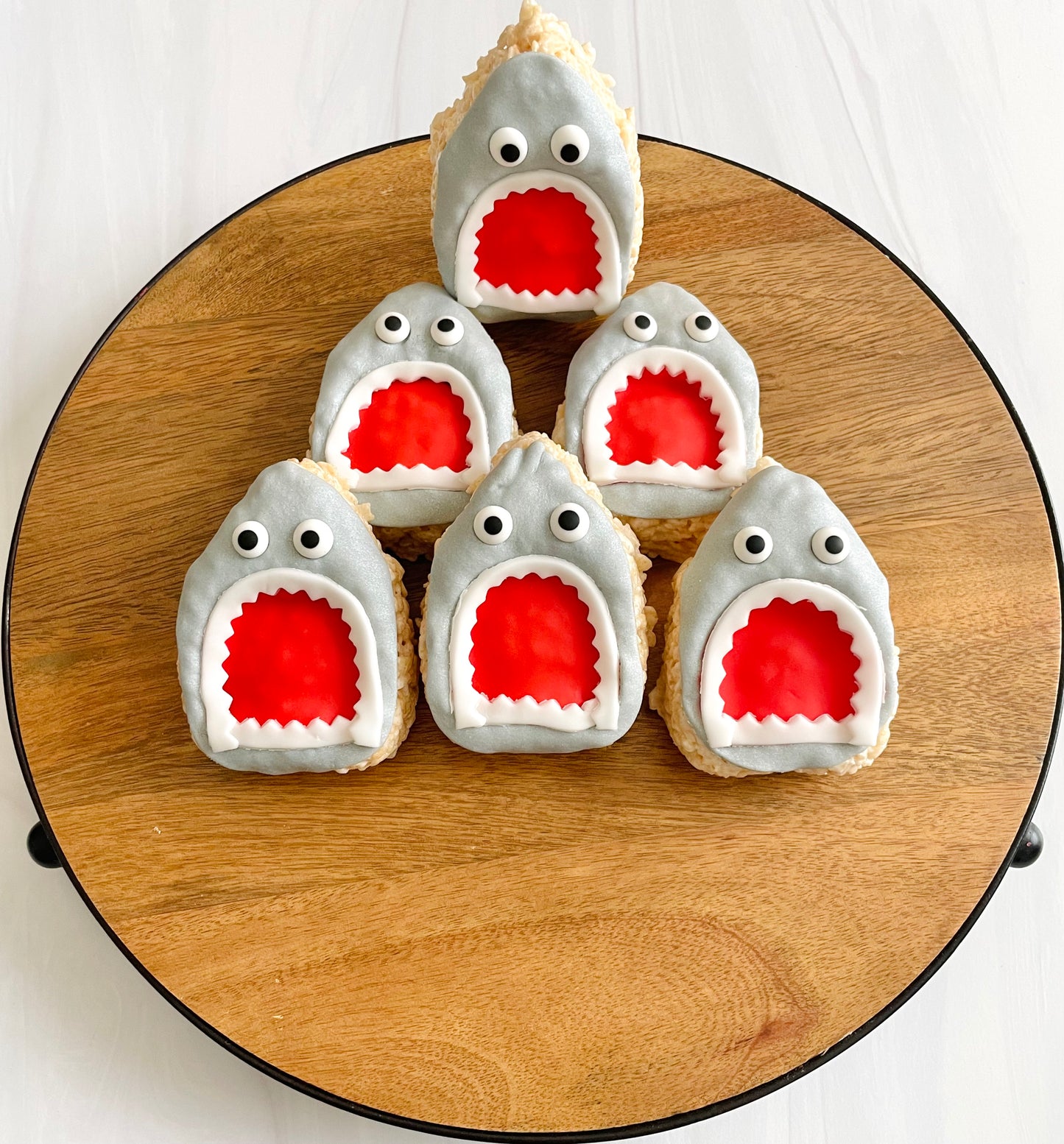 Shark Rice Crispie Treats