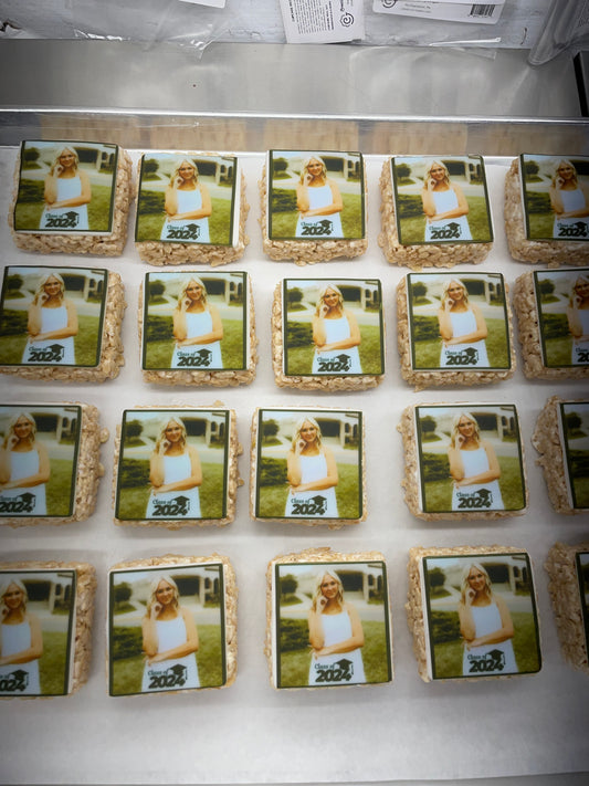 Custom Photo Rice Crispie Treats