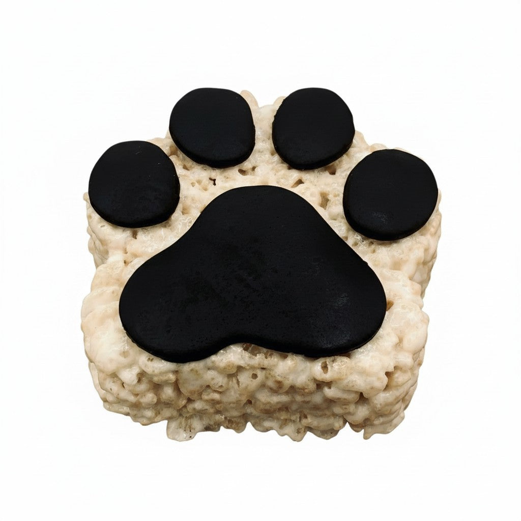 Paw Print Rice Crispie Treats
