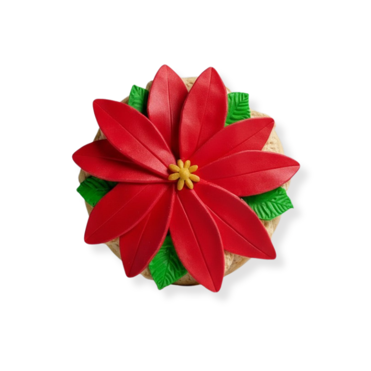 Poinsettia Rice Crispie Treats
