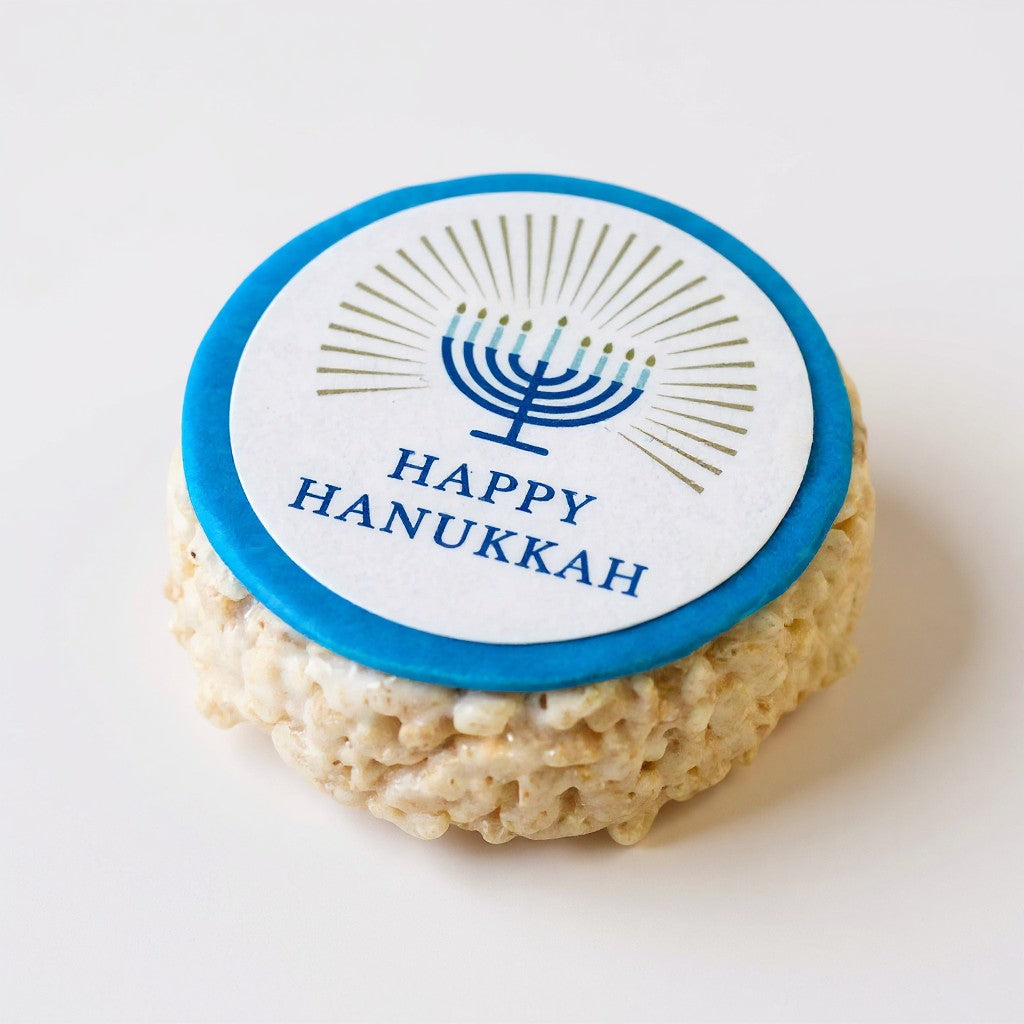 Hanukkah Message Rice Crispie Treats