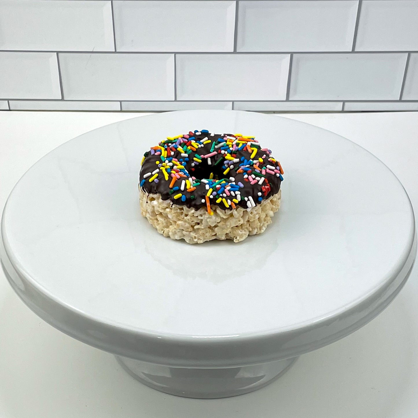 Donut Chocolate Dipped Rice Crispie Treats