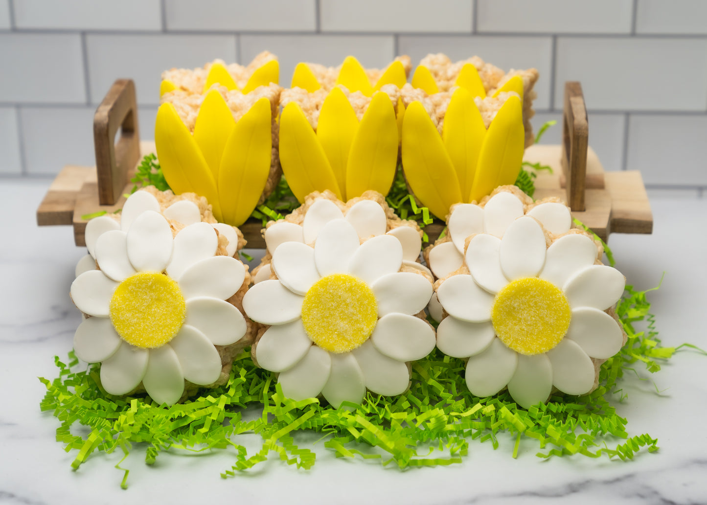 Yellow Flower Collection Rice Crispie Treats