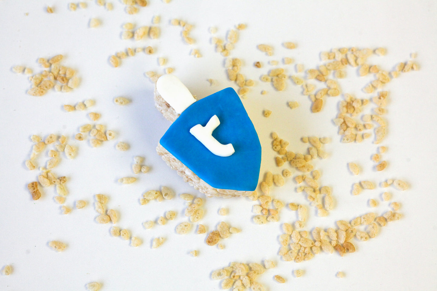 Hanukkah Dreidel Rice Crispie Treats