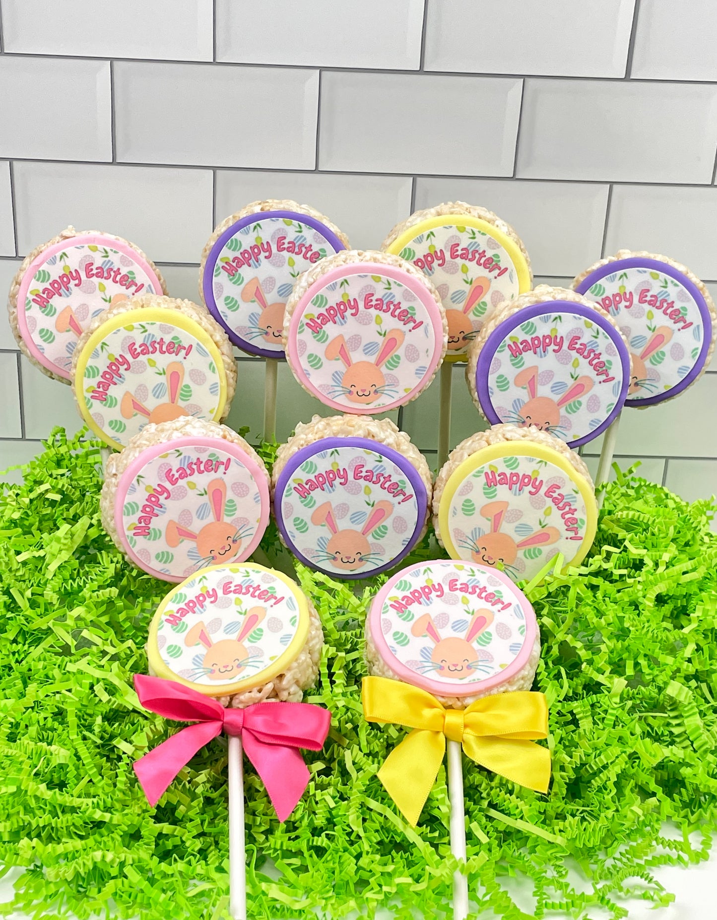 Easter Message Rice Crispie Treats on Stix
