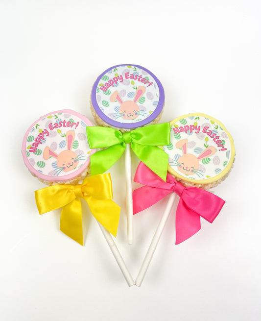 Easter Message Rice Crispie Treats on Stix