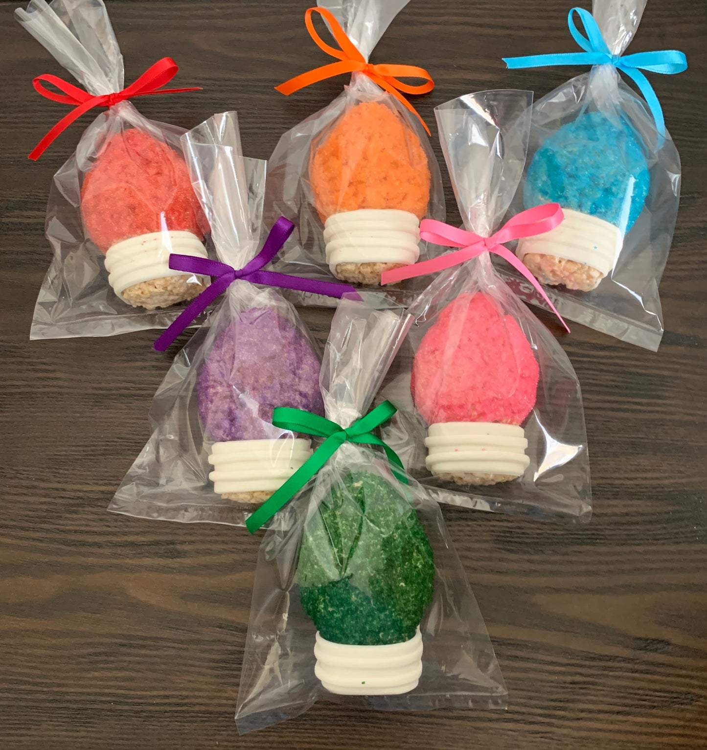 Holiday Lights Rice Crispie Treats