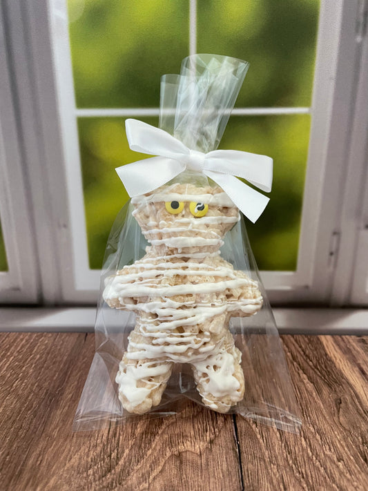 Halloween "Mummy" Bear Rice Crispie Treats