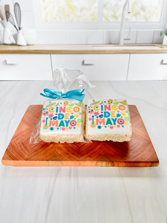 Cinco De Mayo Sombrero & Message Rice Crispie Treats