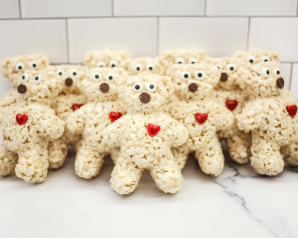 Valentine's Day Bear Rice Crispie Treats