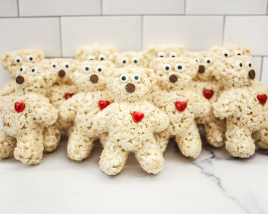 Valentine's Day Bear Rice Crispie Treats