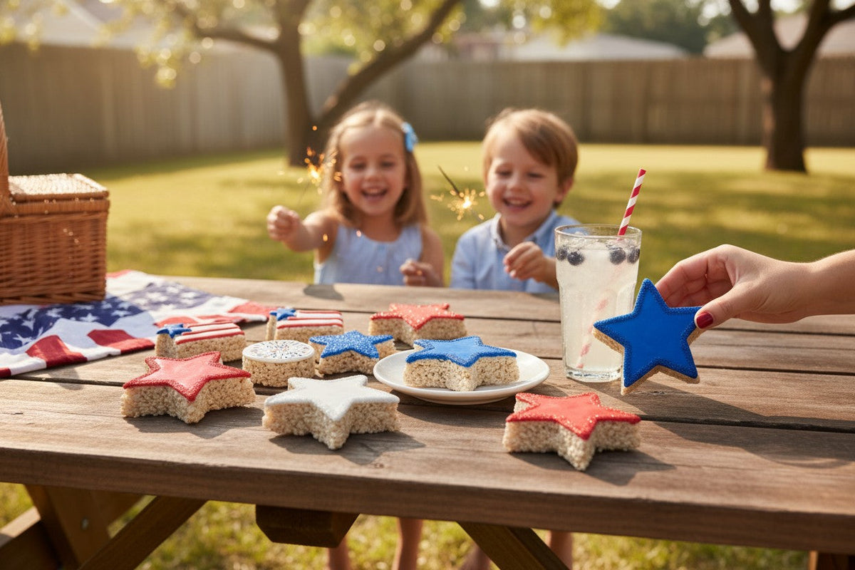 Red, White & Blue Crispies