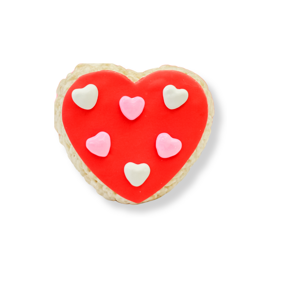 Heart with Candies Rice Crispie Treats
