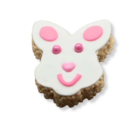 Easter Bunny Face Rice Crispie Treats