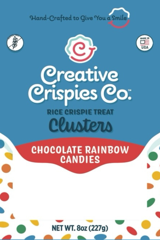 Rainbow Mini Chocolate Candies Crispie Mix Clusters