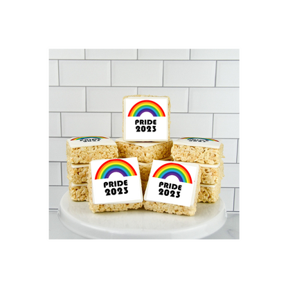 PRIDE Logo Rice Crispie Treats