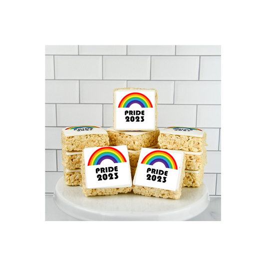 PRIDE Logo Rice Crispie Treats