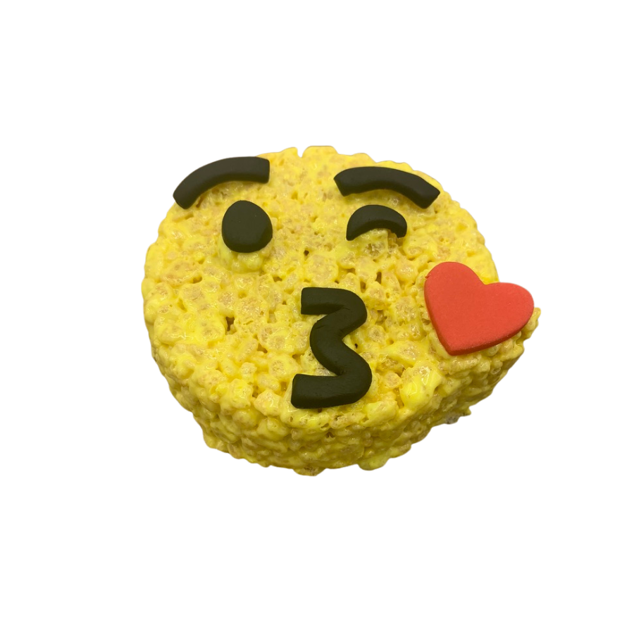Kiss Emoji Rice Crispie Treats