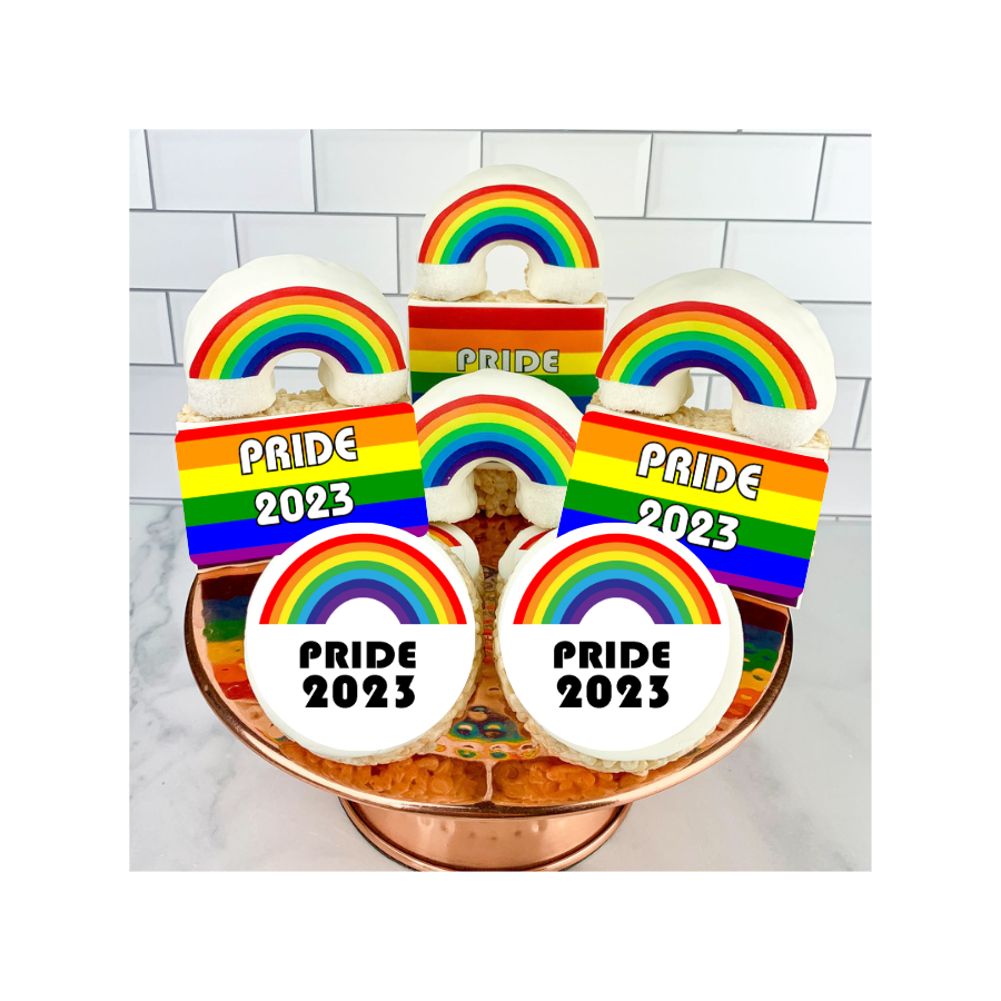 PRIDE Assortment Logo Rice Crispie Treats