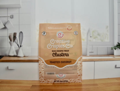 Toasted Coconut Crispie Mix Clusters