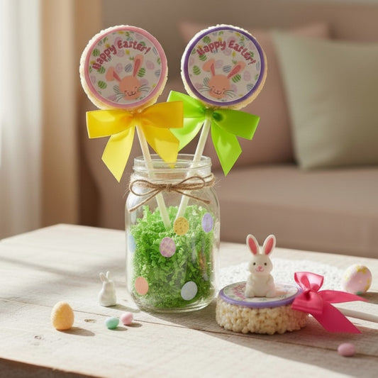 Easter Message Rice Crispie Treats on Stix