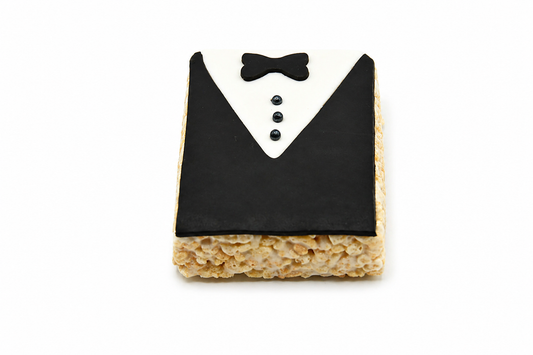 Tuxedo Rice Crispie Treats