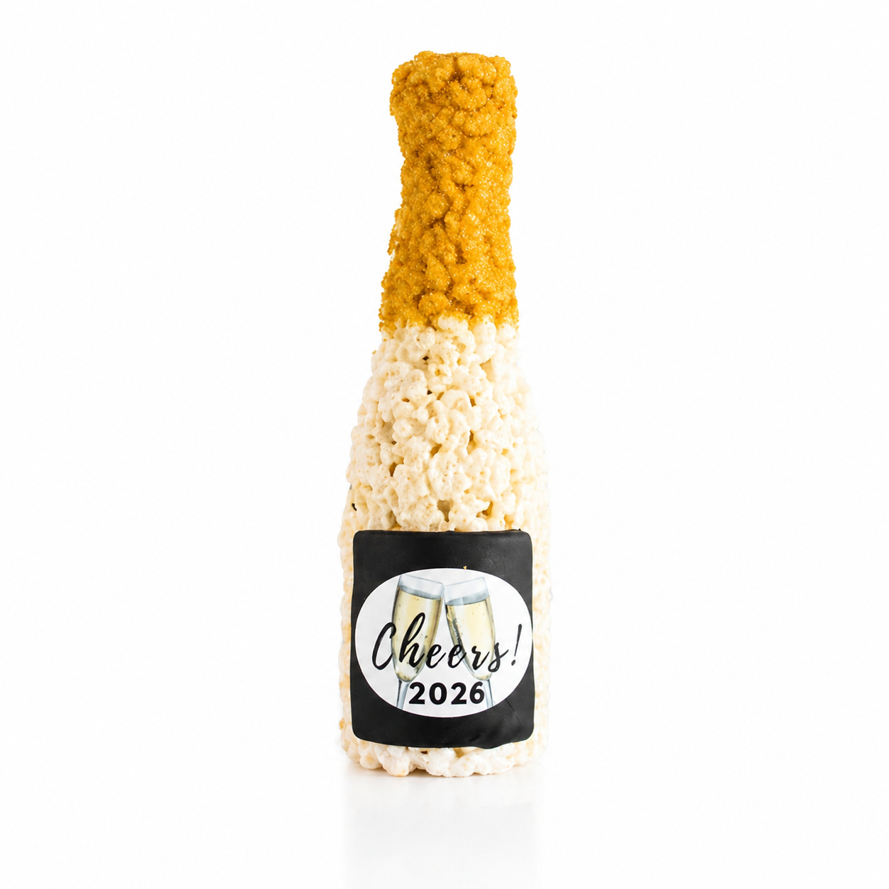 Champagne Bottle Rice Crispie Treats