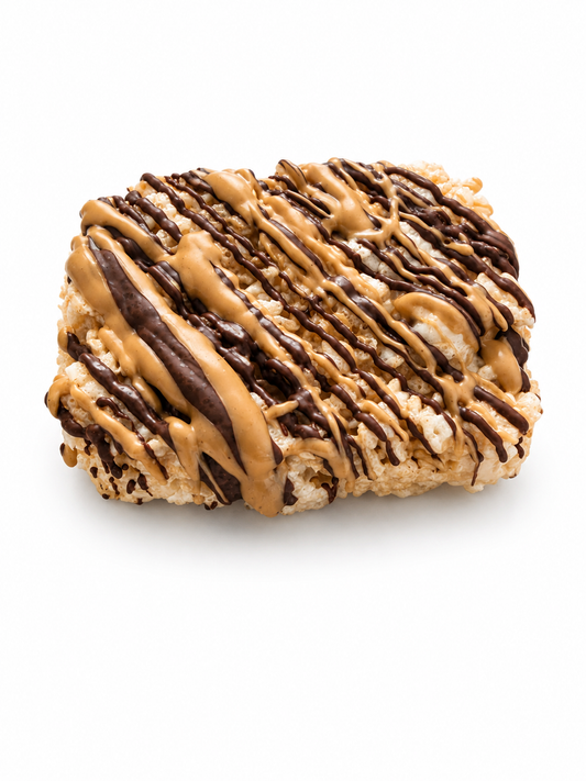 Drizzled - Dark Chocolate & Peanut Butter Rice Crispie Treats