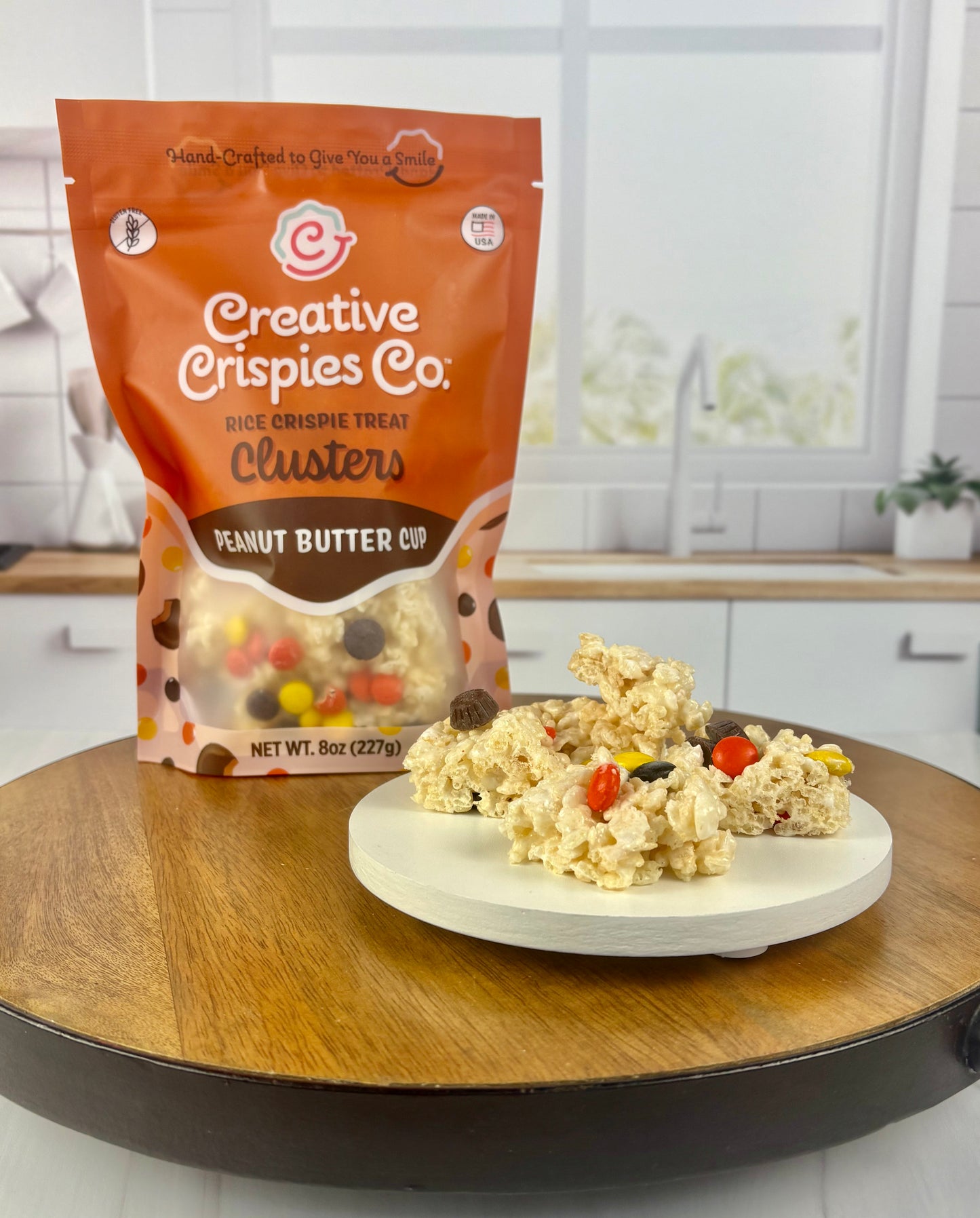 "Clusters" Chocolate Peanut Butter Cup Crispie Mix Clusters