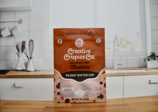 Chocolate Peanut Butter Cup Crispie Mix Clusters