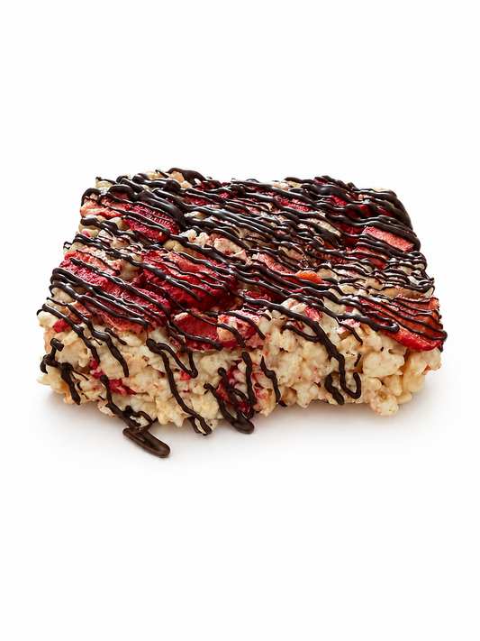 Drizzled - Chocolate Strawberry Rice Crispie Treats