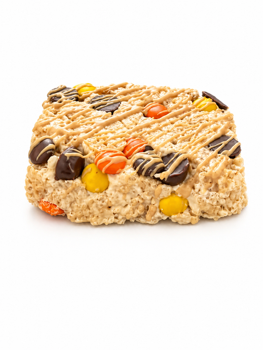 Drizzled - Peanut Butter Cup Rice Crispie Treats