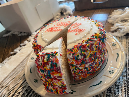 Custom Photo Cake Rice Crispie Treat