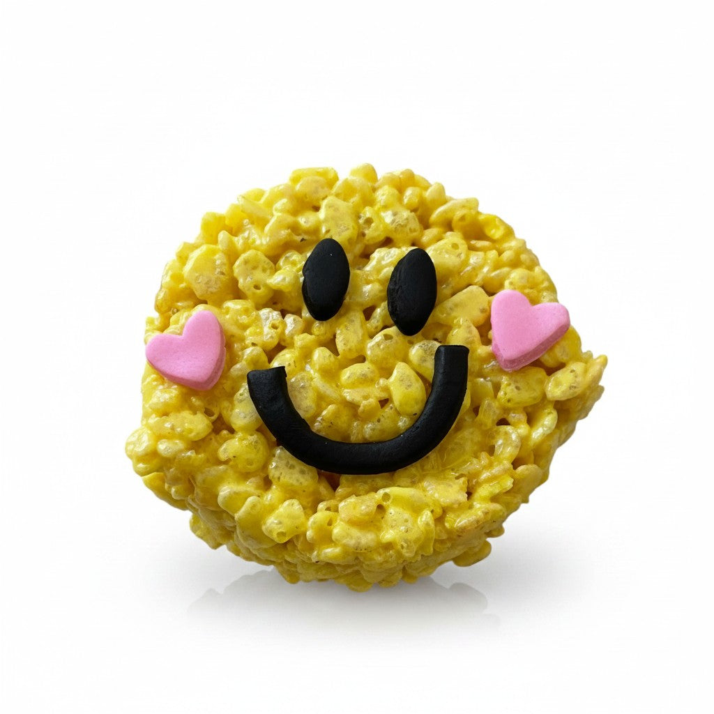 Blush Emoji Rice Crispie Treats