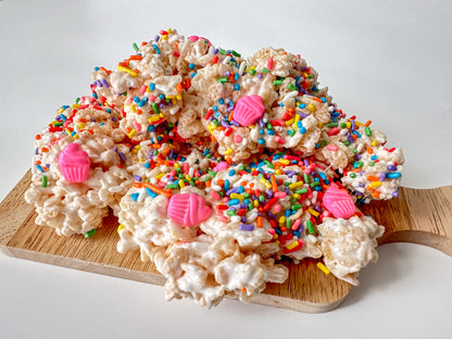 Happy Birthday Crispie Mix Clusters