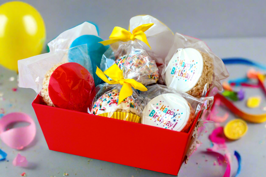 Happy Birthday Gift Basket Tray