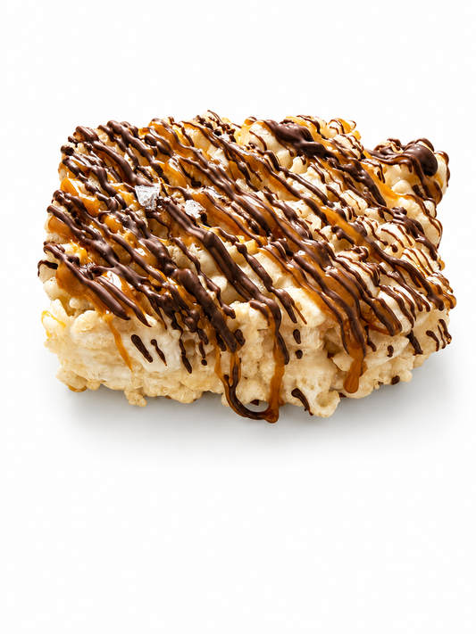 Drizzled - Dark Chocolate & Caramel Rice Crispie Treats
