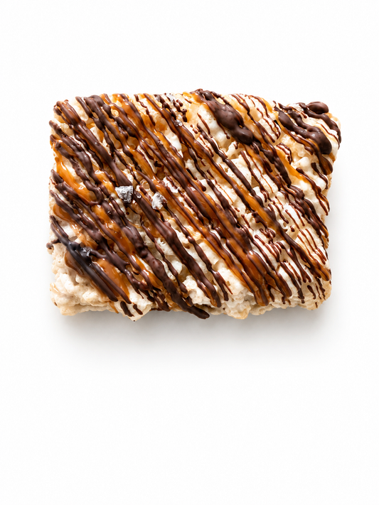 Drizzled - Dark Chocolate & Caramel Rice Crispie Treats