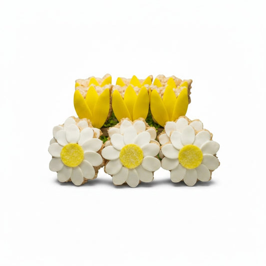 Yellow Flower Rice Crispie Treats Collection
