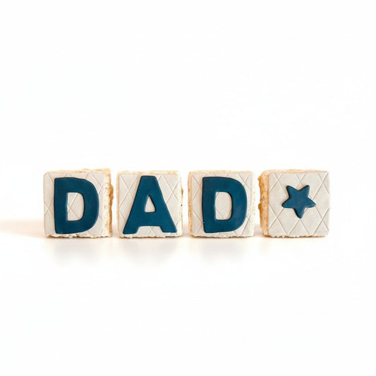 Father's Day "DAD" Rice Crispie Treats