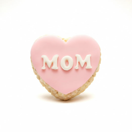 Mom Heart Rice Crispie Treats