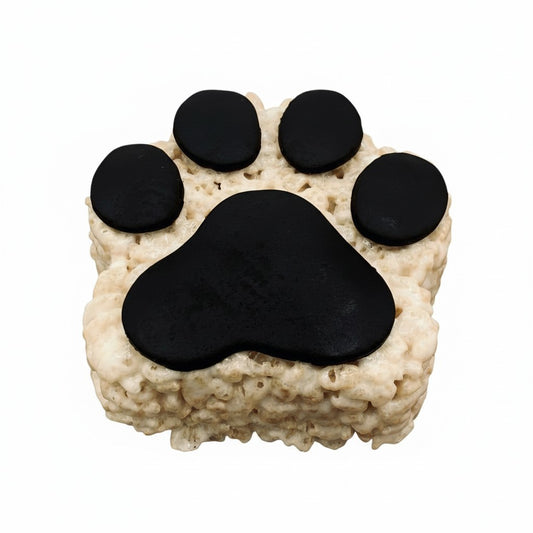 Paw Print Rice Crispie Treats