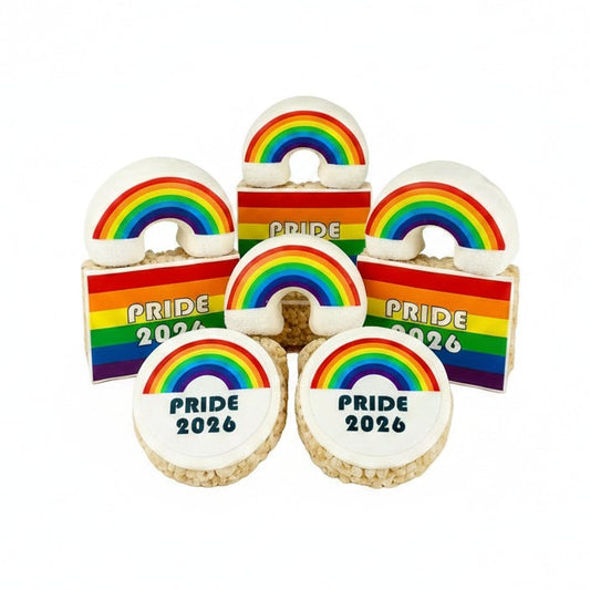 PRIDE Assortment Logo Rice Crispie Treats